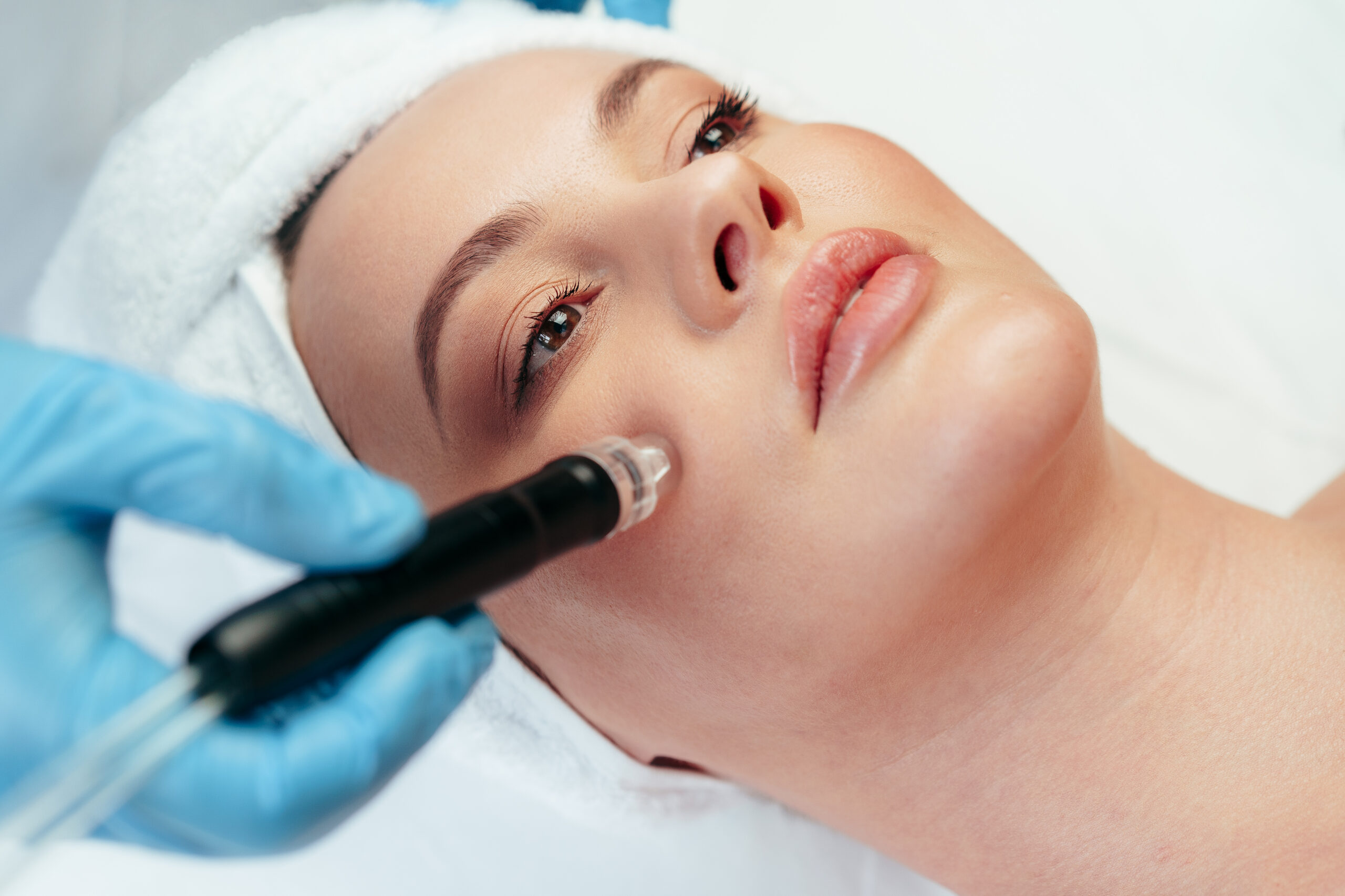 HydraFacial skin treatment in cosmetic beauty clinic