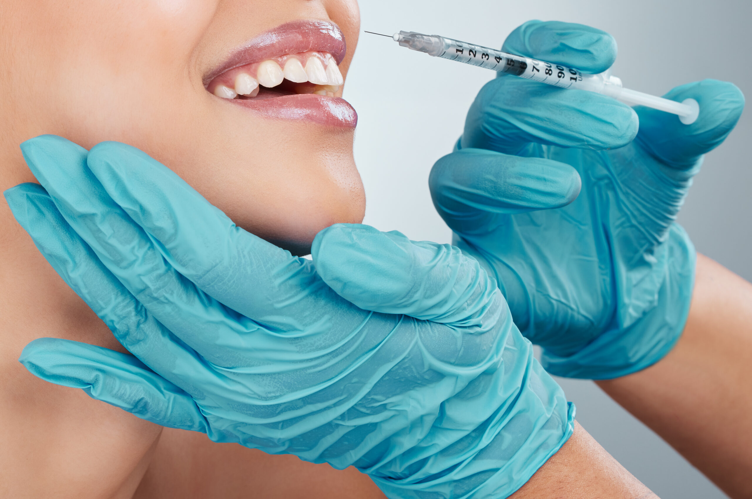 Injectable cosmetics treatment at medical spa