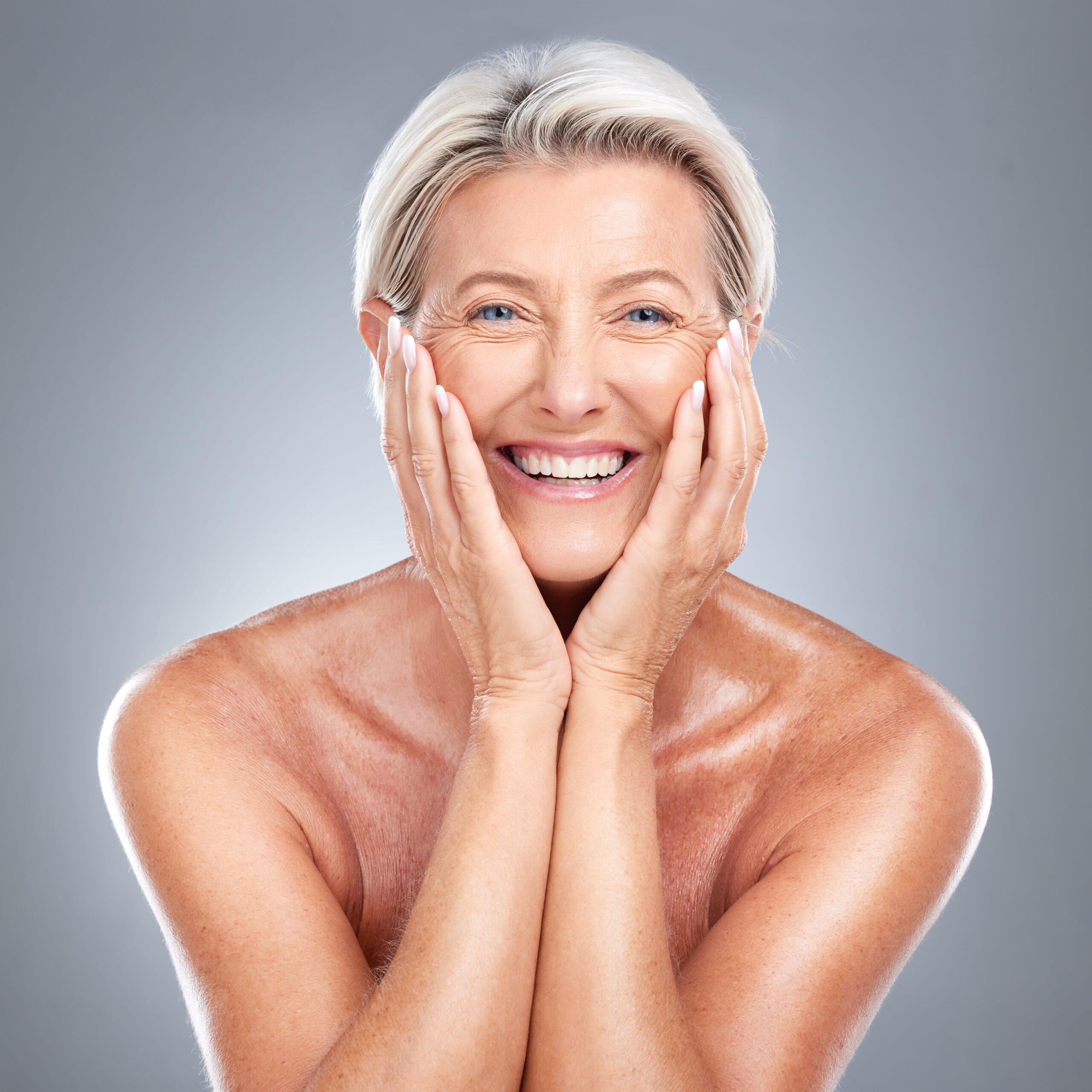 RF skin tightening treatment on patient