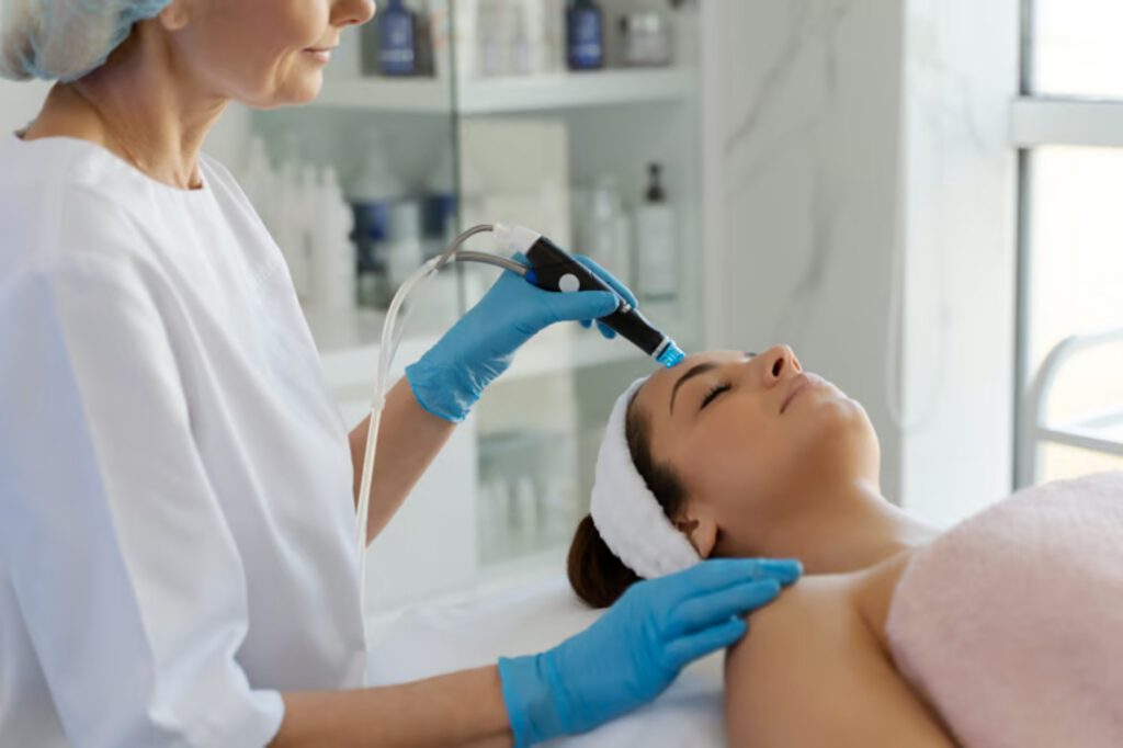 Microneedling skin treatment